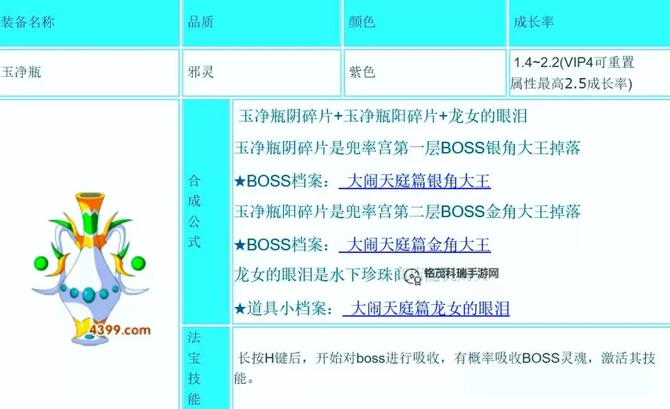 全面解析造梦西游3法宝属性及提升指南图2