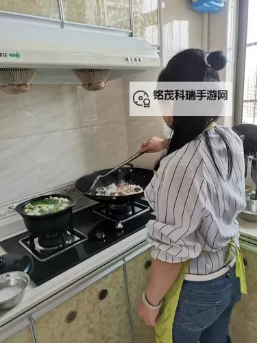 中午妈妈在厨房做饭的温馨时光图2