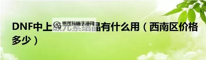 上级元素结晶能囤吗:解密其储存与应用潜力图1