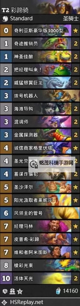 《炉石传说》标准模式老虎彩蹄骑卡组分享图2