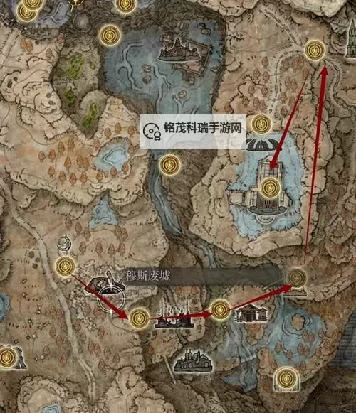 《艾尔登法环》黄金树之影DLC全支线任务攻略 黄金树之影NPC支线位置图2