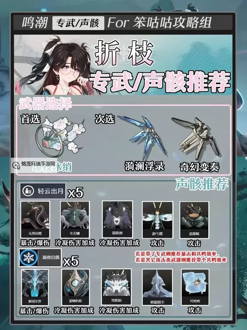 《鸣潮》1.2折枝全面培养攻略 折枝出装配队与优缺点分析图2