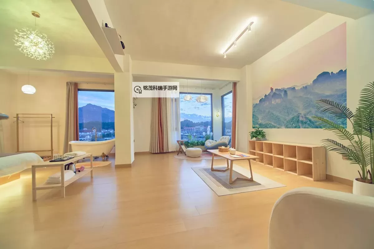 在酒店落地玻璃窗前做出最优雅的晨间瑜伽图2