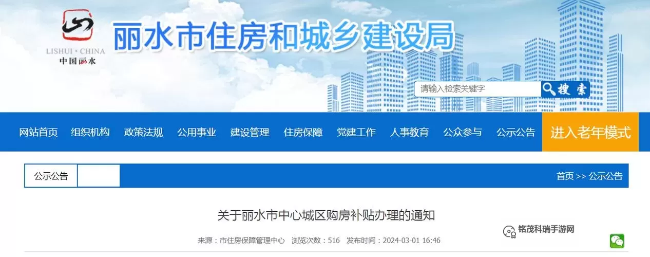 丽水市购房补贴政策全面解读:助力居民安家梦想图1