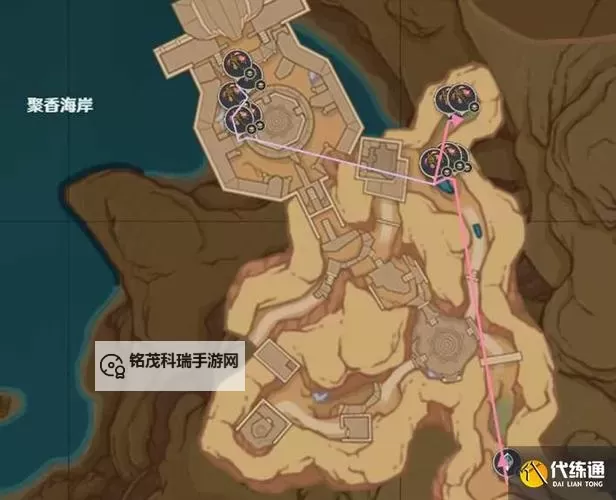 《原神》4.5悼灵花采集路线分享图1