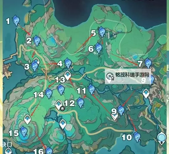 《原神》鱼肉快速收集指南 鱼肉刷新点位一览图1