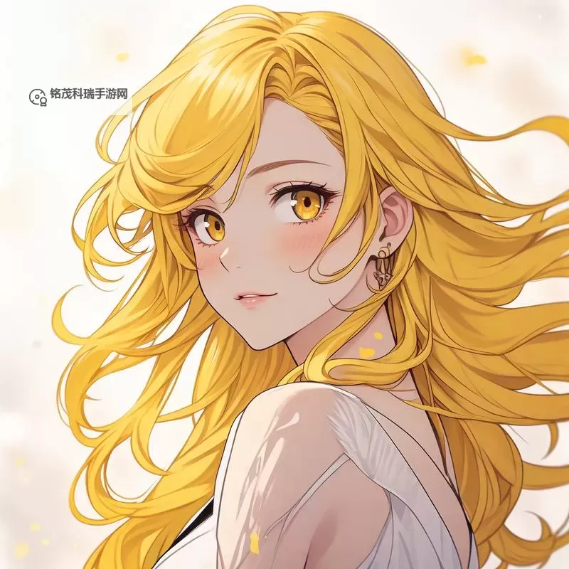 动漫美女黄色：色彩绽放的视觉盛宴图1