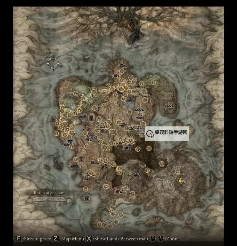 《艾尔登法环》黄金树之影DLC全赐福点位置跑图展示图1