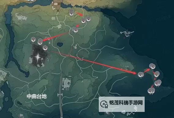 《鸣潮》红针晶簇位置及收集路线 武器制作矿石红针晶簇速刷路线图1