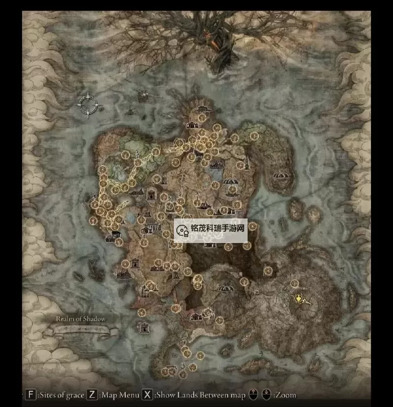 《艾尔登法环》黄金树之影DLC全赐福点位置跑图展示图1