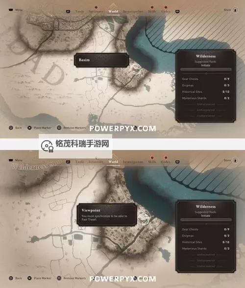 《刺客信条幻景》所有俯瞰点位置一览 全鸟瞰点位置地图图1
